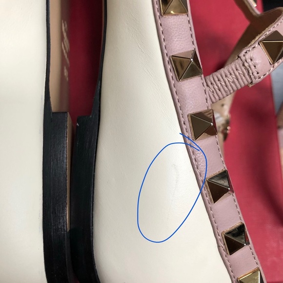 Rockstud Matte Leather Cage T-Strap Ballet Flats - Picture 11 of 11